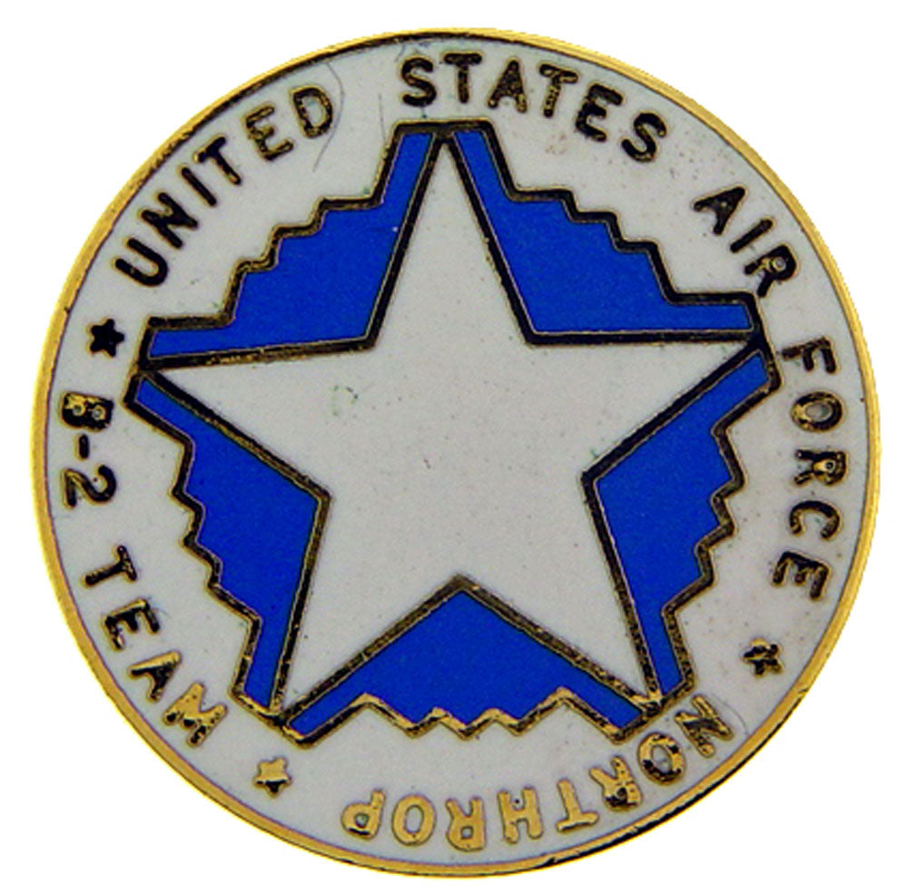 U.S. AIR FORCE, USAF B-2 TEST TEAM NORTHROP - Original Artwork, Expertly Designed PIN - 1'