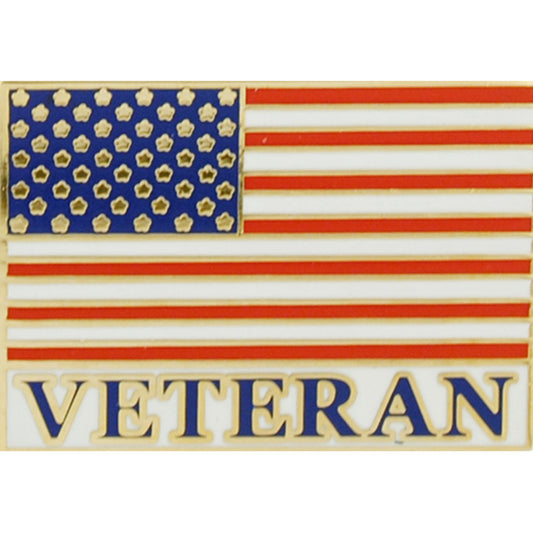 USA & PATRIOTIC, USA FLAG VETERAN - Original Artwork, Expertly Designed PIN - 1"