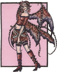 AMY BROWN Fairy PATCH Iron-On / Sew-On Amy Brown Officially Licensed Fairies & Fantasy Artwork, 4.25" x 3.5" EMBROIDERED