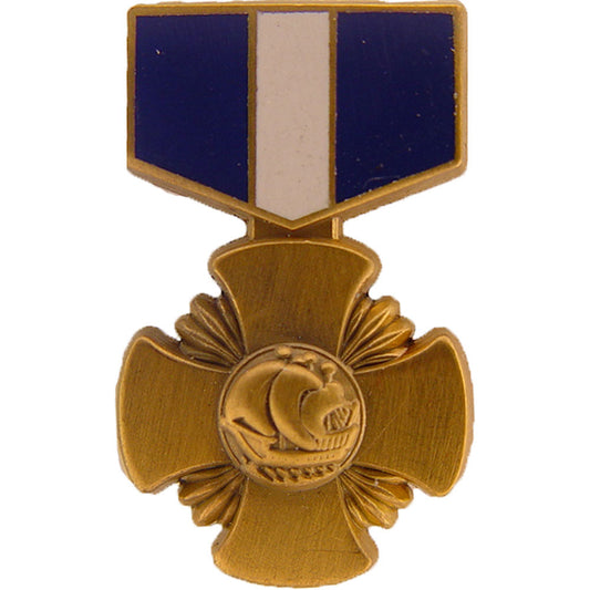 U.S. MILITARY, MEDAL USN CROSS - Original Artwork, Expertly Designed PIN - 1.1875"