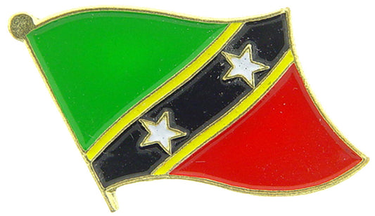 INTERNATIONAL, STKITS Flag - Original Artwork, Expertly Designed PIN - 1"