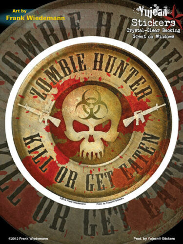 Frank Wiedemann - Zombie Hunter - Large Sticker / Decal