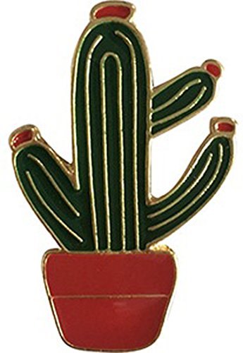 Flowers Cactus - Large, Licensed Artwork PIN - 3D Rubber & Embossed Metal Lapel Pins - 1"