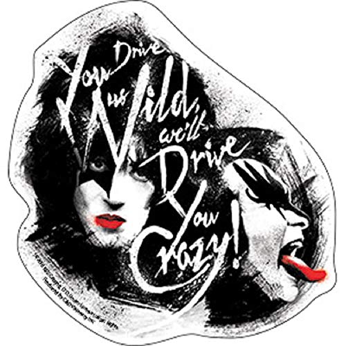 Kiss Drive Us Wild Drive You Crazy, Artwork Vinyl - Decal STICKER - 5" X 5.25"