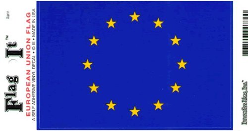 European Union flag decal for auto, truck or boat