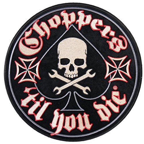 KING N QUEEN IN HOUSE, EMBROIDERED Iron-On / Saw-On Rayon PATCH - 3.5" x 3.5"