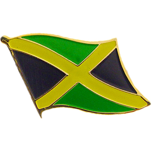 INTERNATIONAL FLAG "JAMAICA" PIN - Officially Licensed Patriotic Jamaica Flag Orignal Artwork, Expertly Designed PIN, 1"