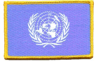 United Nations iron-on embroidered patch