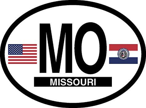 Missouri oval decal for auto, truck or boat