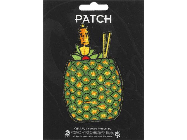 HAWAII PINEAPPLE DRINK, Officially Licensed, Iron-On / Sew-On, Embroidered PATCH