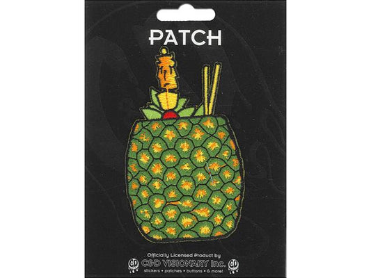 HAWAII PINEAPPLE DRINK, Officially Licensed, Iron-On / Sew-On, Embroidered PATCH