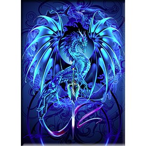 Thompson Ruth Dragonsword Seablade, Officially Licensed Original Artwork, MAGNET - 2.5" x 3.5"