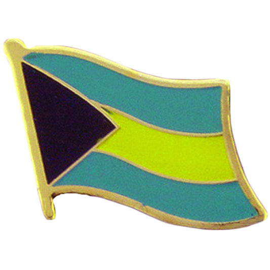 INTERNATIONAL, BAHAMAS Flag - Original Artwork, Expertly Designed PIN - 1"
