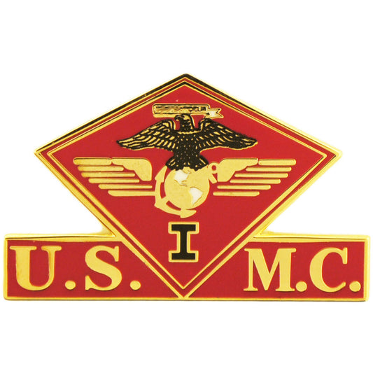 U.S. MARINES, USMC 1ST Marine Corps WING - Original Artwork, Expertly Designed PIN - 1.375"