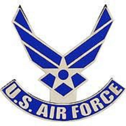 U.S. AIR FORCE, USAF SYMBOL II - Original Artwork, Expertly Designed PIN - 1.5"
