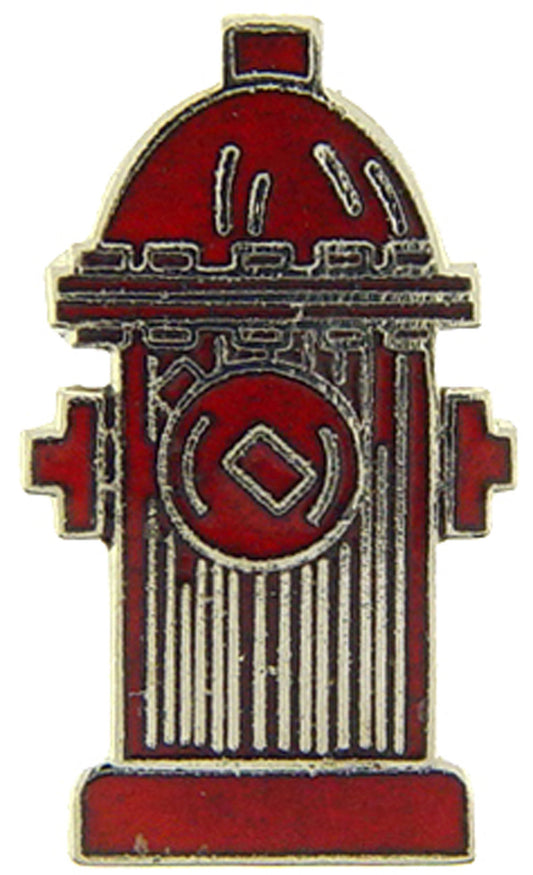 FIRE & EMS, FIRE HYDRANT RED - Original Artwork, Expertly Designed PIN - 1"