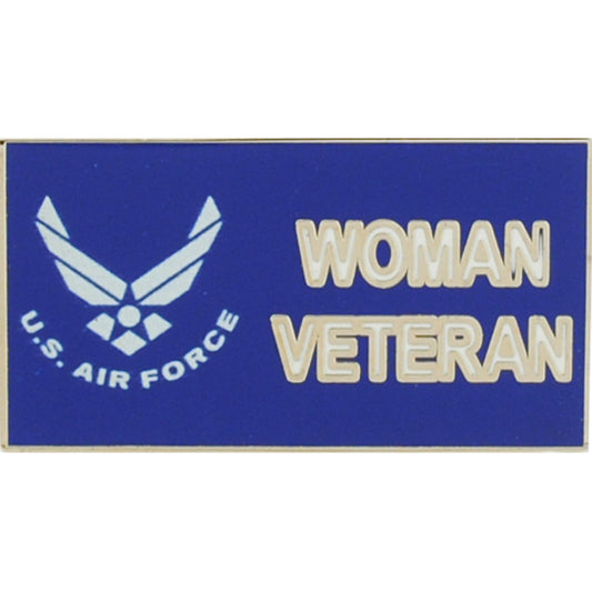 U.S. AIR FORCE, WOMAN VETERAN - Original Artwork, Expertly Designed PIN - 1.25"