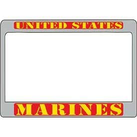 United States Marines Corps Chrome Motorcycle License, Plate Frame USMC - 5" X 7.25"