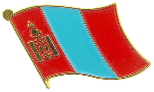 INTERNATIONAL, MONGOLIA Flag - Original Artwork, Expertly Designed PIN - 1"