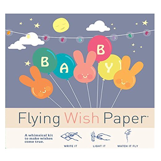 FLYING WISH PAPER® - Write it., Light it, & Watch it Fly - BABY BALLOONS, Spiritual Tool for Mediation & Affirmation - 5" x 5" - Mini Kits