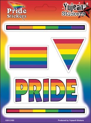 NSI - Rainbow Pride Multi-Pak of 5 Stickers / Decals