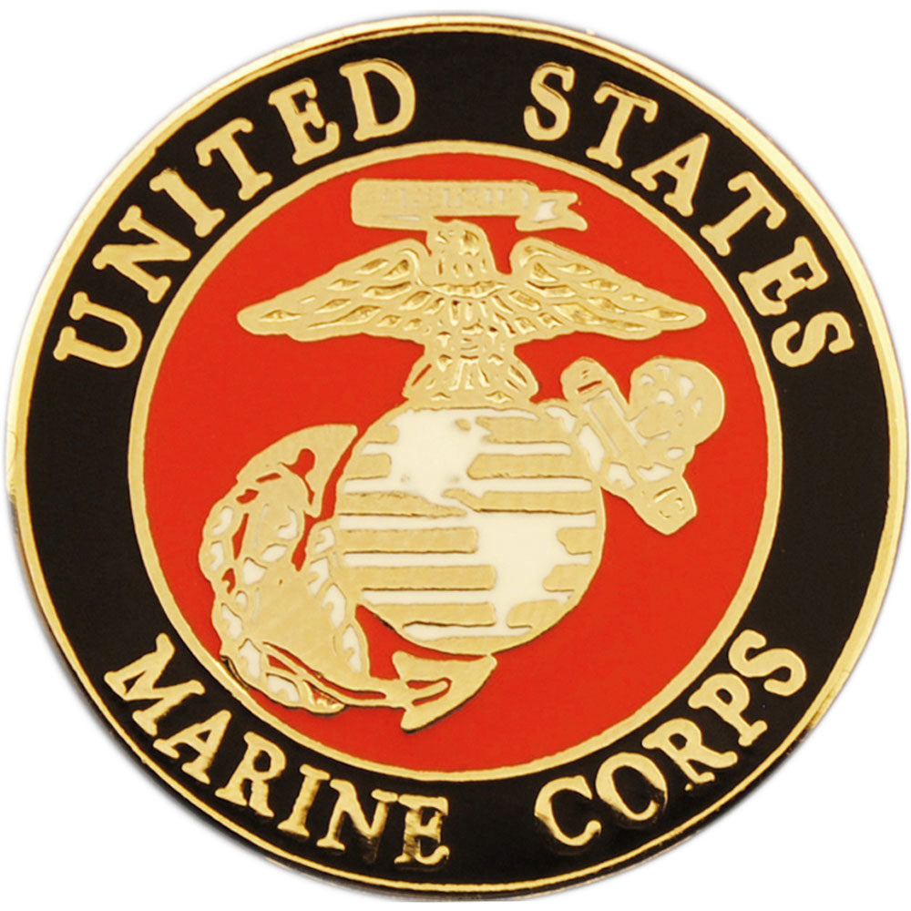 U.S. MARINES, LOGO B Small - Original Artwork, Expertly Designed PIN - 0.75"