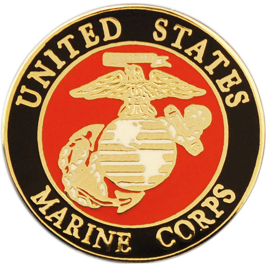 U.S. MARINES, LOGO B Small - Original Artwork, Expertly Designed PIN - 0.75"
