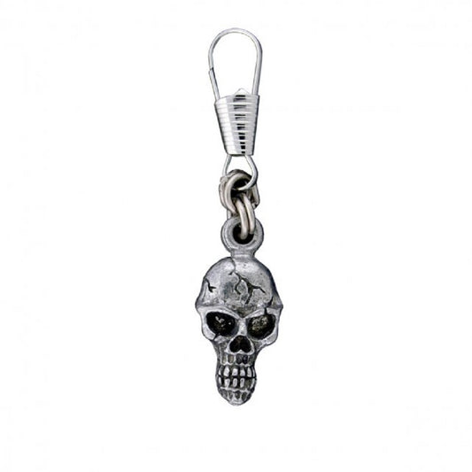 Bikers Zipper Pullers Grips, SKULL, 2" x 1" - ZIP PULLER