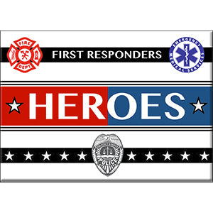 HEROES of COVID-19, First Responders Heros Magnet - Original Artwork Fridge Magnet, Size - 2.5" x 3.5"