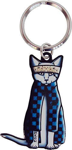 Cali's, Pretty In Ink Gato Cholo, Officially Licensed Artwork - Metal Keychain