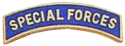 U.S. ARMY, SPECIAL FORCES TAB - Original Artwork, Expertly Designed PIN Gold Blue - 1.5625"