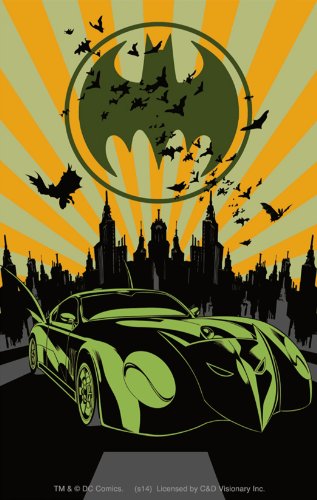 Licenses Products DC Comics Batman Bat Mobile Sticker