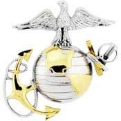 United States Marine EMBLEM E2 LEFT - Premium Quality, Expertly Designed PIN - 1.75"