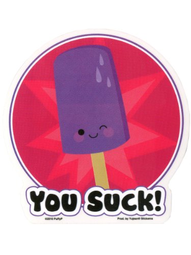 Puffy P - You Suck Popcicle - Sticker / Decal