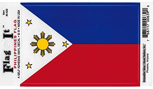 Philippines flag decal for auto, truck or boat