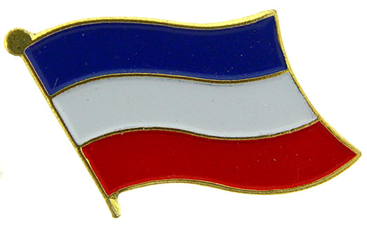 INTERNATIONAL, YUGOSLAVIA Flag - Original Artwork, Expertly Designed PIN - 1"