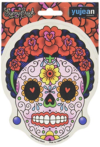 Sunny Buick, CALAVERA FRIDA - 5" x 4"- Sticker DECAL