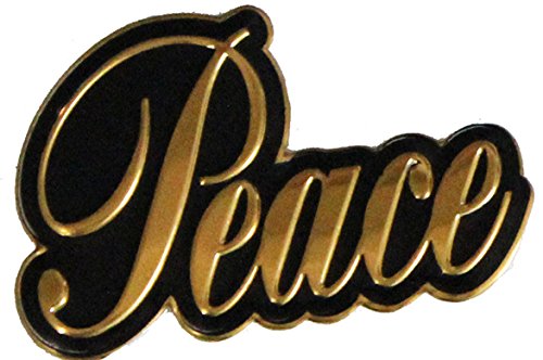 C&D Visionary CDX Peace Metal Sticker, 1.5", Gold