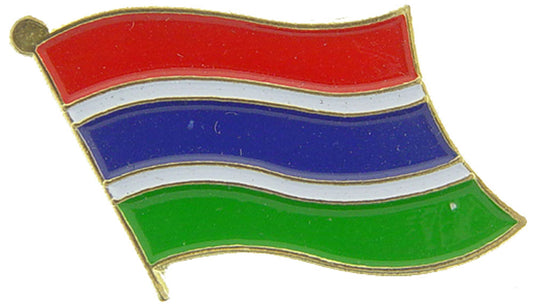 INTERNATIONAL, GAMBIA Flag - Original Artwork, Expertly Designed PIN - 1"