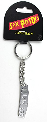 Licenses Products Sex Pistols Logo 2.125" Wide Metal Keychain Action Figure