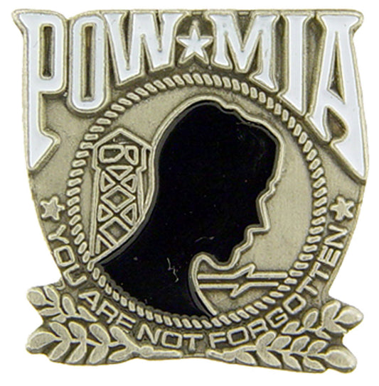 POW, WW & KIA HONOR, POW*MIA PEWTER - Original Artwork, Expertly Designed PIN - 1"