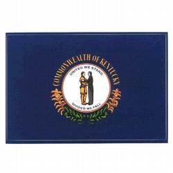 Kentucky Flag Decal 3-1/2 in x 5 in Adhesive