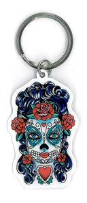 Sunny Buick, Butterfly Eyes, Officially Licensed Artwork - Metal Keychain