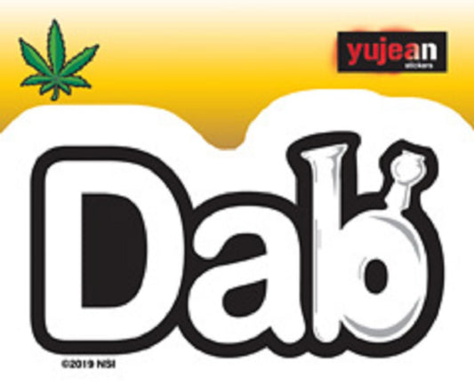DAB STICKER IN/OUT DOOR STICKER - Dab Orignal Artwork Premium In / Out Door Decal STICKER - 2" x 3.25"