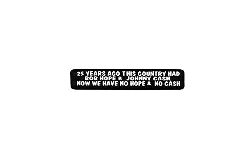 25 Years Ago Motorcycle Helmet Stickers - Novelty Artwork Biker Decals, 4" x 1"