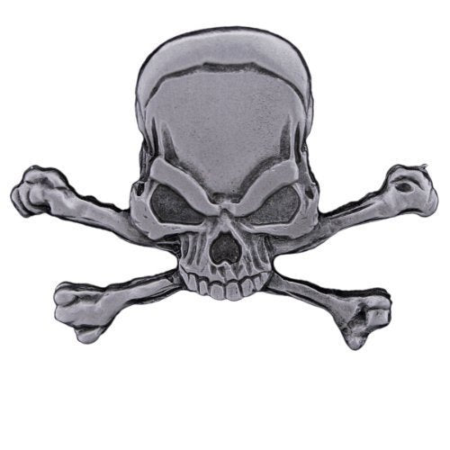 EVIL PIRATE SKULL & CROSSBONES, Original Artwork, Lead Free PIN