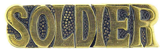 U.S. ARMY, ARMY SOLDIER - Original Artwork, Expertly Designed PIN - 1"