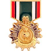 LIBERATION OF KUWAIT MEDAL ENAMEL PIN - Liberation Of Kuwait Saudi Arabia Design Backpack Enamel Lapel Pin - 1.2"