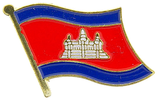INTERNATIONAL, CAMBODIA Flag - Original Artwork, Expertly Designed PIN - 1"