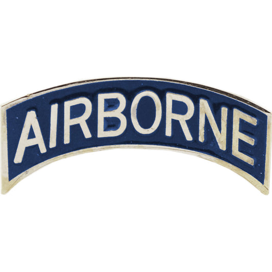 U.S. ARMY, ARMY AIRBORNE TAB - Original Artwork, Expertly Designed PIN Gold & Blue - 1.125"